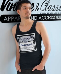Budweiser Label Anheuser Busch Tank Top Racerback