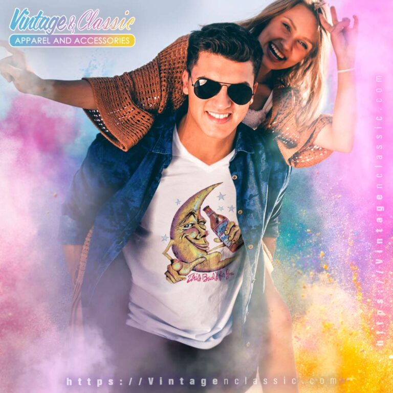 Budweiser Moon This Buds For You V Neck TShirt Budweiser Moon This Buds For You V Neck TShirt