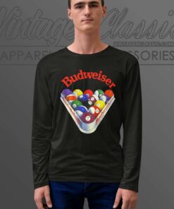 Budweiser Pool Balls Vintage Long Sleeve Tee 1