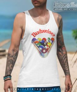 Budweiser Pool Balls Vintage Tank Top Racerback 1