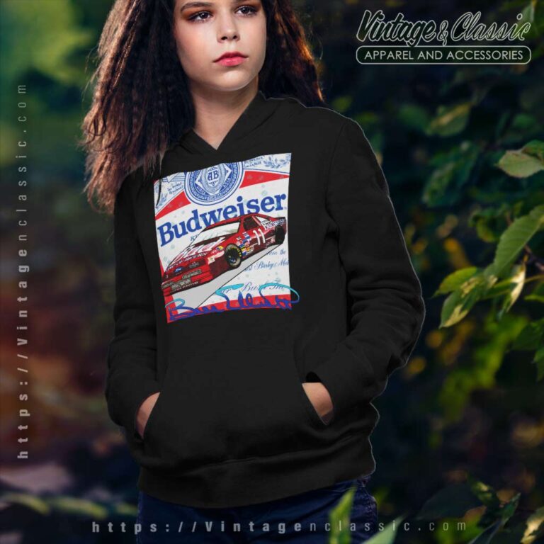 Budweiser Racing Nascar Bill Elliott Hoodie Budweiser Racing Nascar Bill Elliott Hoodie