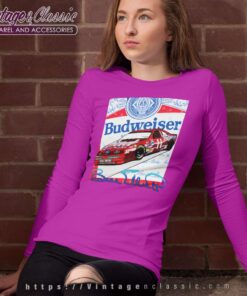 Budweiser Racing Nascar Bill Elliott Long Sleeve Tee