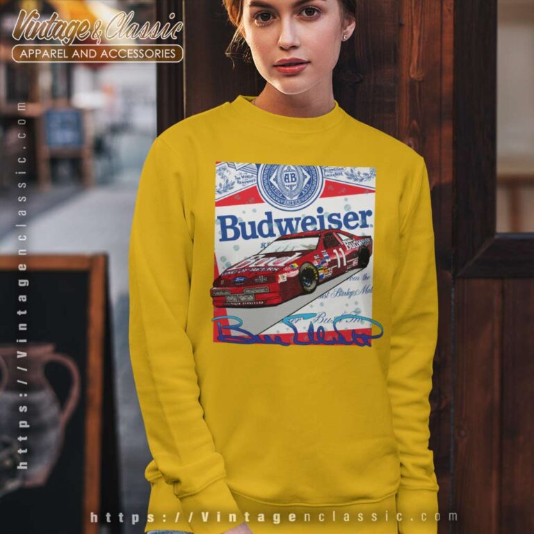 Budweiser Racing Nascar Bill Elliott Sweatshirt Budweiser Racing Nascar Bill Elliott Sweatshirt