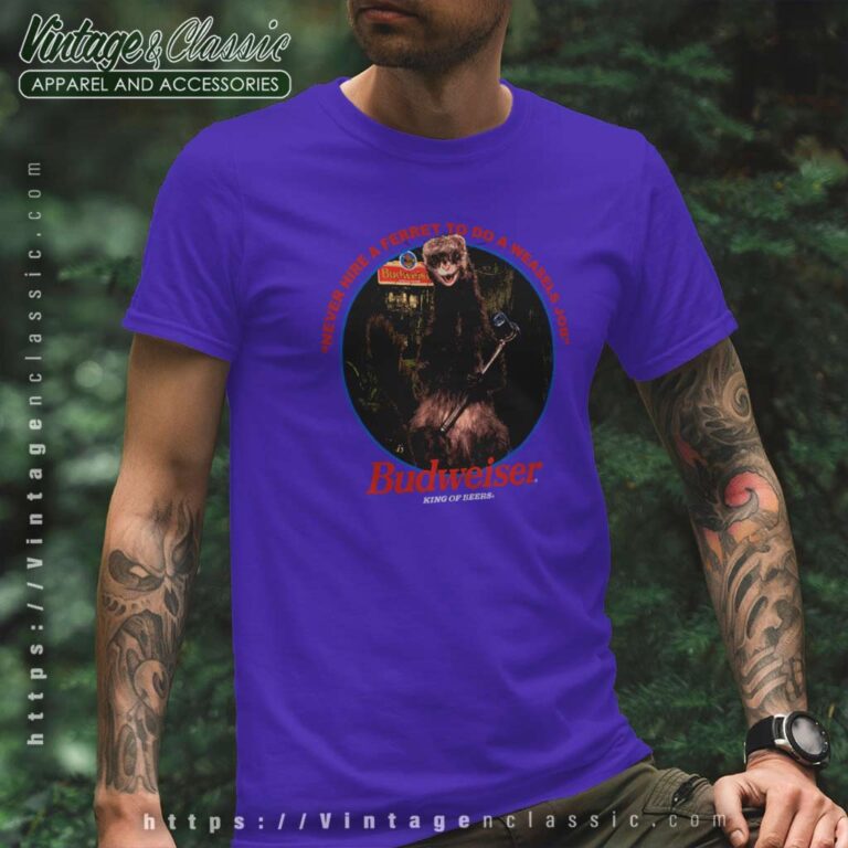 Budweiser Shirt Ferret Lizards Frog Mascot T Shirt Budweiser Shirt Ferret Lizards Frog Mascot T Shirt