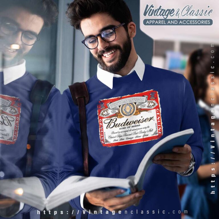 Budweiser Vintage Label Sweatshirt Budweiser Vintage Label Sweatshirt