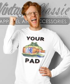 Budweiser Vintage Your Pad Or Mine Long Sleeve Tee
