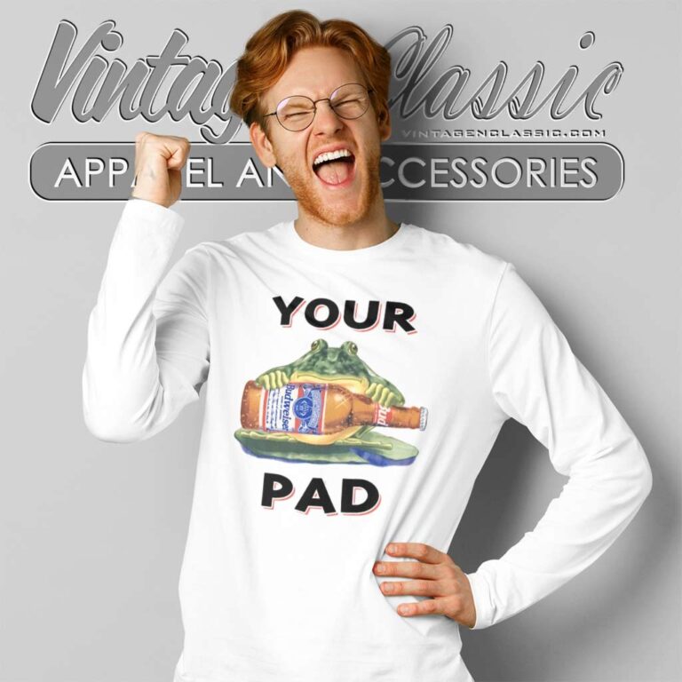 Budweiser Vintage Your Pad Or Mine Long Sleeve Tee Budweiser Vintage Your Pad Or Mine Long Sleeve Tee