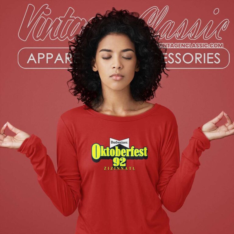 Budweiser Zinzinnati Oktoberfest 92 Long Sleeve Tee Budweiser Zinzinnati Oktoberfest 92 Long Sleeve Tee