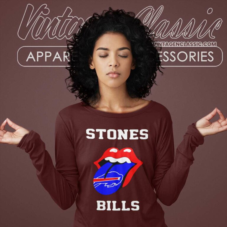 Buffalo Bills Rolling Stones Long Sleeve Tee Buffalo Bills Rolling Stones Long Sleeve Tee