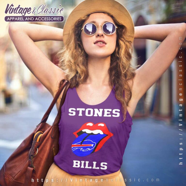 Buffalo Bills Rolling Stones Tank Top Racerback Buffalo Bills Rolling Stones Tank Top Racerback