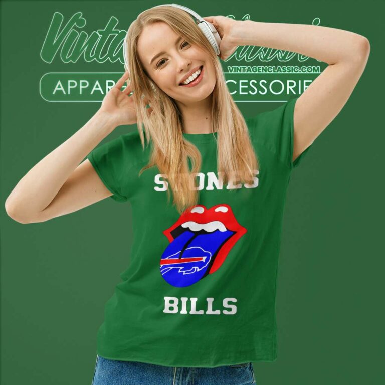 Buffalo Bills Rolling Stones Women TShirt Buffalo Bills Rolling Stones Women TShirt