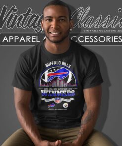 Buffalo Bills 2023 2024 Afc Super Wild Card Winners Skyline Nfl Playoffs Divisional T Shirt