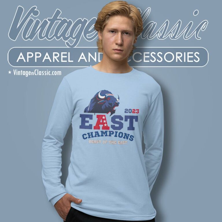 Buffalo Bills 2023 Afc East Champions Beast Of The East Long Sleeve Tee Buffalo Bills 2023 Afc East Champions Beast Of The East Long Sleeve Tee