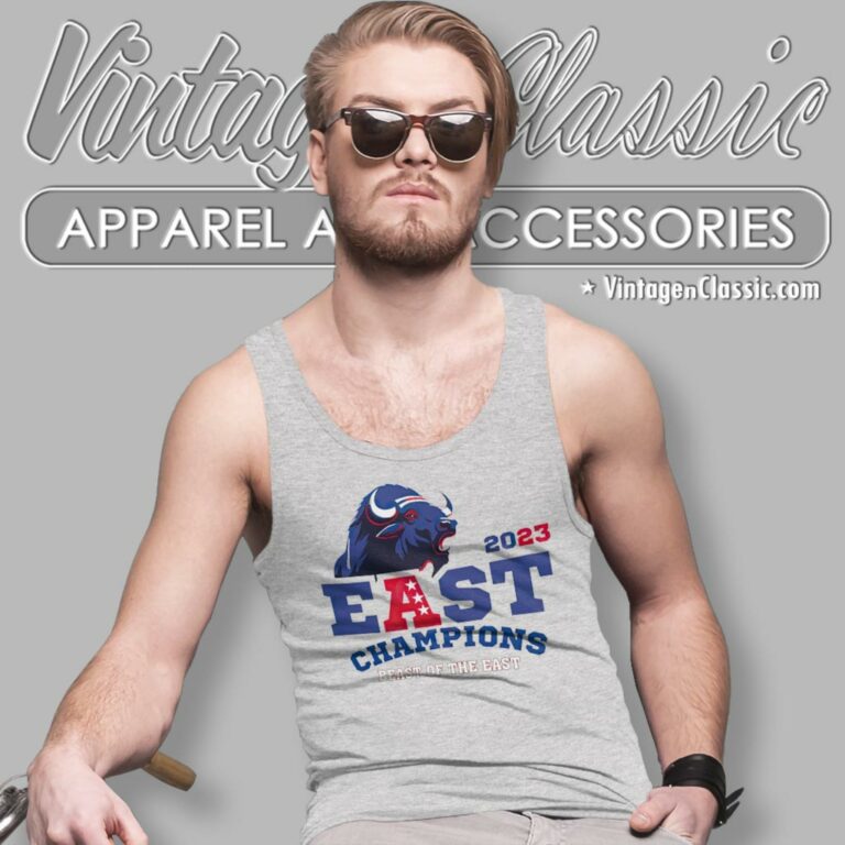 Buffalo Bills 2023 Afc East Champions Beast Of The East Tank Top Racerback Buffalo Bills 2023 Afc East Champions Beast Of The East Tank Top Racerback