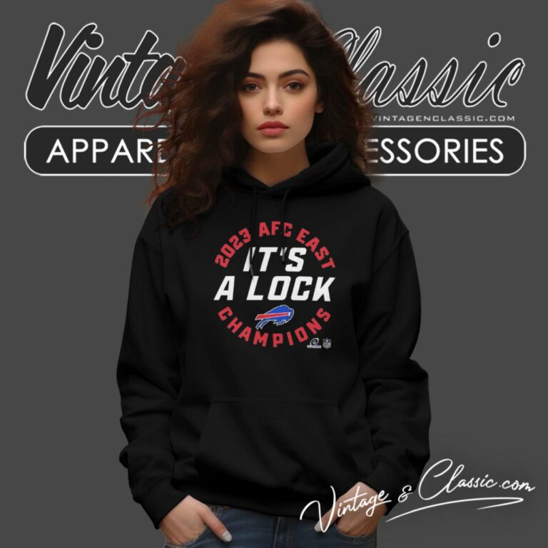Buffalo Bills 2023 Afc East Division Champions Its A Lock Hoodie Buffalo Bills 2023 Afc East Division Champions Its A Lock Hoodie