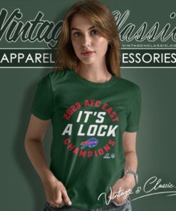 Buffalo Bills 2023 Afc East Division Champions Its A Lock Women T Shirt