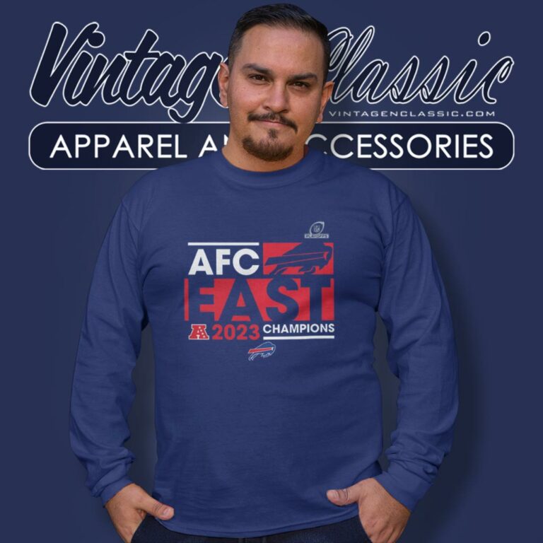 Buffalo Bills 2023 Afc East Division Champions Long Sleeve Tee Buffalo Bills 2023 Afc East Division Champions Long Sleeve Tee