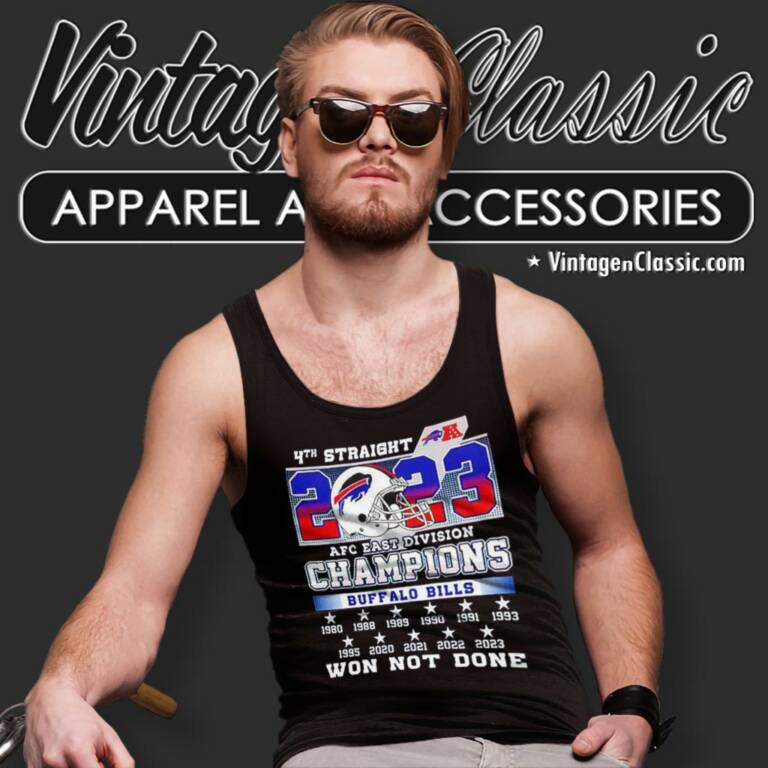 Buffalo Bills 4th Straight 2023 Afc East Division Champions Won Not Done Tank Top Racerback Buffalo Bills 4th Straight 2023 Afc East Division Champions Won Not Done Tank Top Racerback