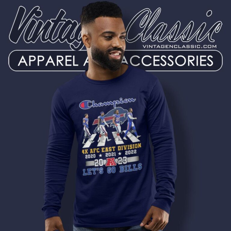 Buffalo Bills 4x Afc East Division 2023 Lets Go Bills Long Sleeve Tee Buffalo Bills 4x Afc East Division 2023 Lets Go Bills Long Sleeve Tee