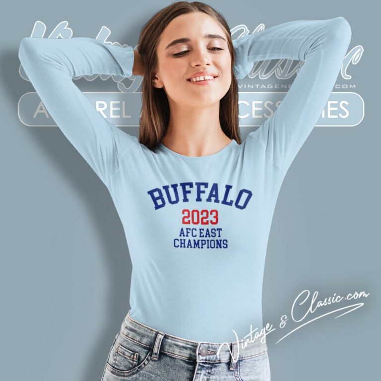 Buffalo Bills Afc East Champions 2023 Long Sleeve Tee Buffalo Bills Afc East Champions 2023 Long Sleeve Tee