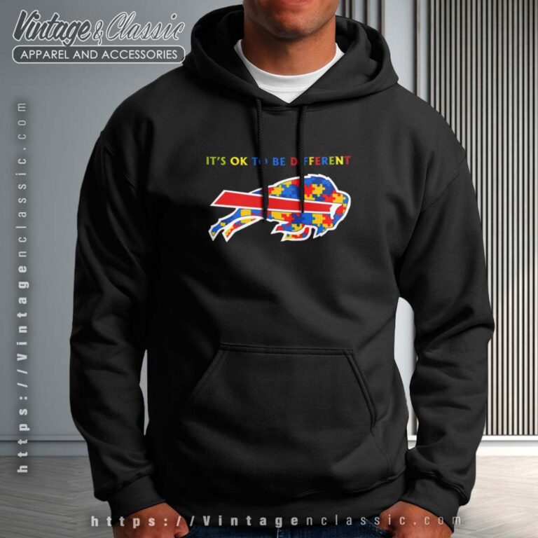 Buffalo Bills Autism Its Ok To Be Different Hoodie Buffalo Bills Autism Its Ok To Be Different Hoodie