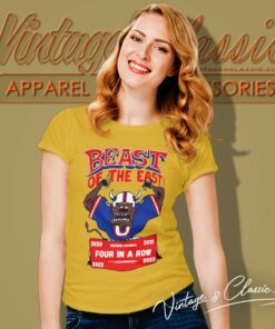Buffalo Bills Beast Of The East Division Champions Four In A Row 2020 2023 Women T Shirt
