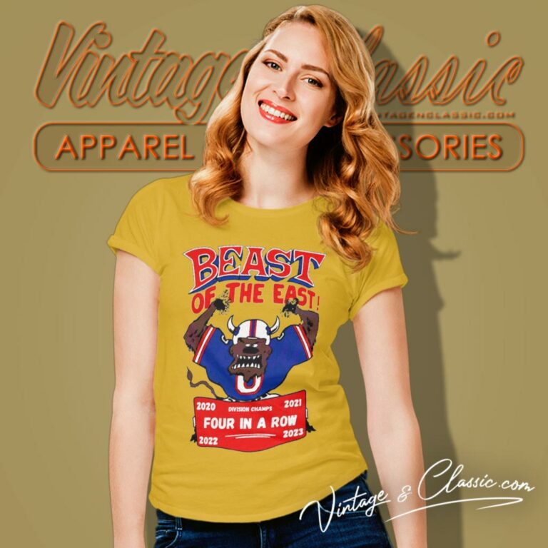Buffalo Bills Beast Of The East Division Champions Four In A Row 2020 2023 Women T Shirt Buffalo Bills Beast Of The East Division Champions Four In A Row 2020 2023 Women T Shirt