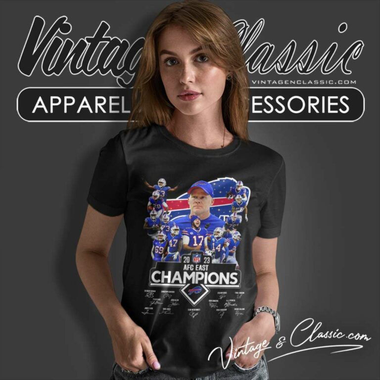 Buffalo Bills Champions Team Signature Women TShirt Buffalo Bills Champions Team Signature Women TShirt