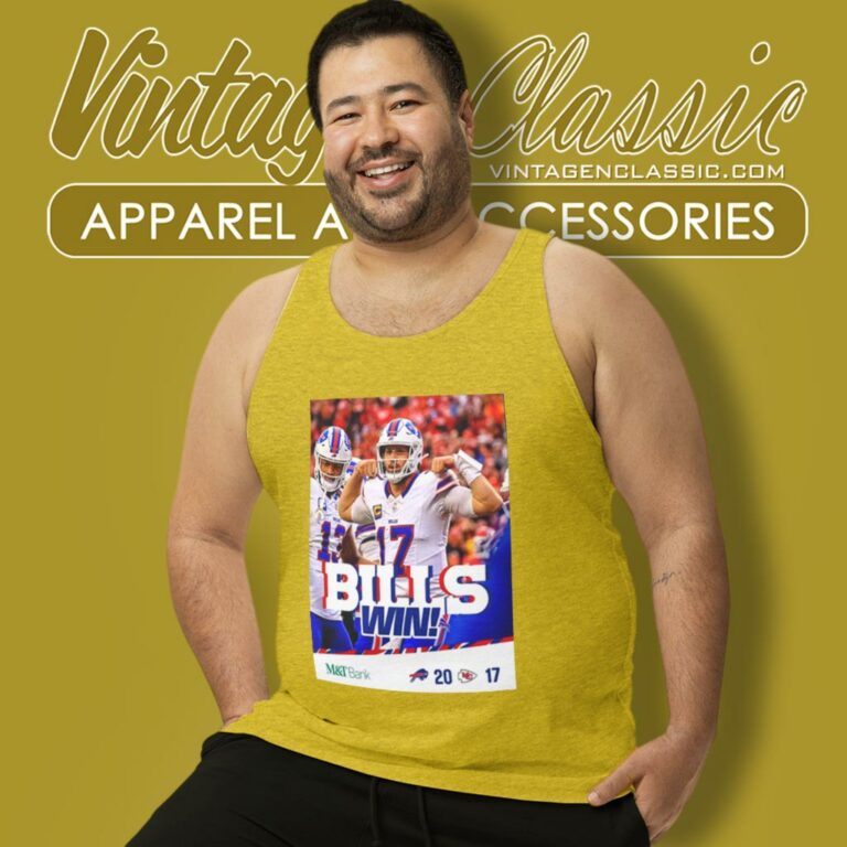 Buffalo Bills Defeat Kansas City Chiefs 20 17 Bills Win Tank Top Racerback Buffalo Bills Defeat Kansas City Chiefs 20 17 Bills Win Tank Top Racerback
