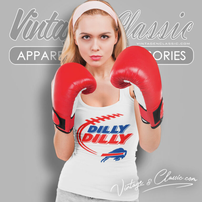 Buffalo Bills Dilly Dilly Tank Top Racerback Buffalo Bills Dilly Dilly Tank Top Racerback
