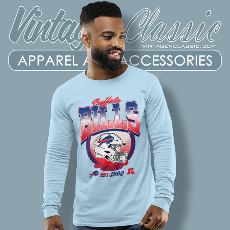 Buffalo Bills Football Est 1960 Helmet Long Sleeve Tee Buffalo Bills Football Est 1960 Helmet Long Sleeve Tee