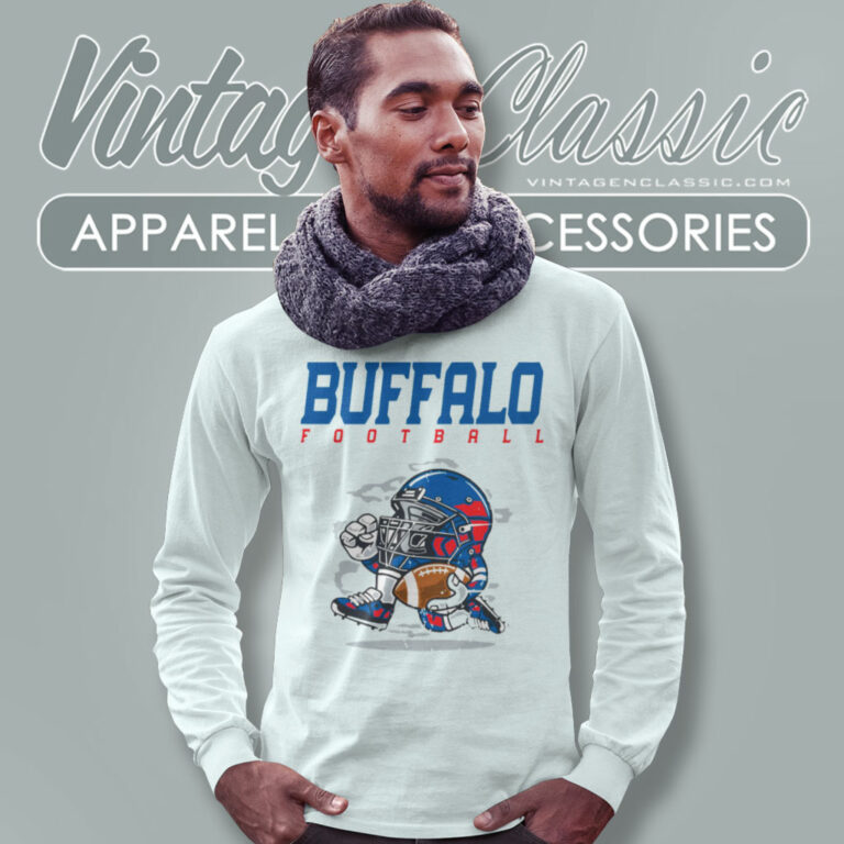 Buffalo Bills Football Helmet Vintage Long Sleeve Tee Buffalo Bills Football Helmet Vintage Long Sleeve Tee