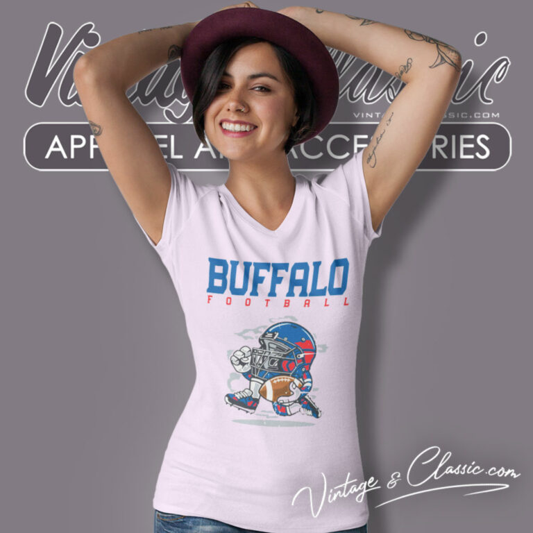 Buffalo Bills Football Helmet Vintage V Neck TShirt Buffalo Bills Football Helmet Vintage V Neck TShirt