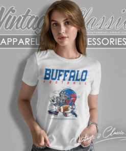 Buffalo Bills Football Helmet Vintage Women T Shirt