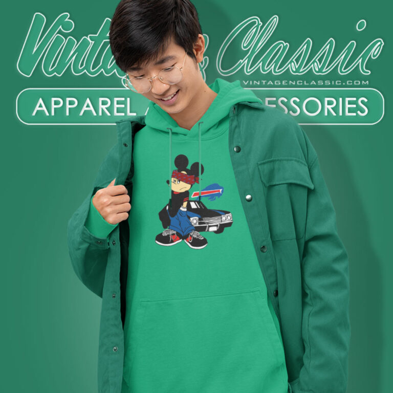 Buffalo Bills Gangster Mickey Mouse Hoodie Buffalo Bills Gangster Mickey Mouse Hoodie