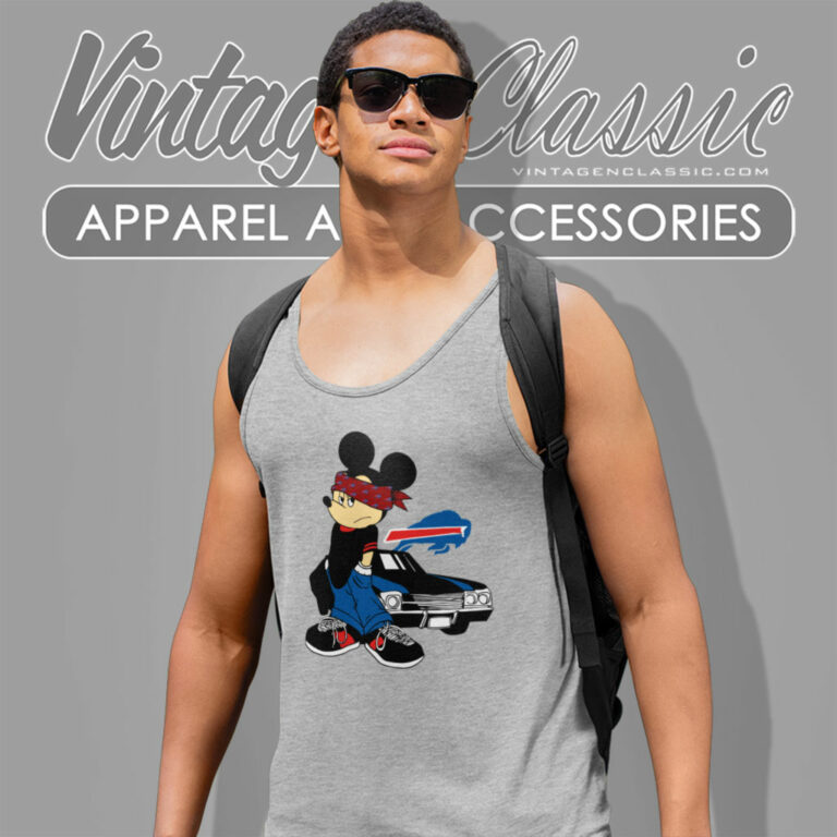 Buffalo Bills Gangster Mickey Mouse Tank Top Racerback Buffalo Bills Gangster Mickey Mouse Tank Top Racerback