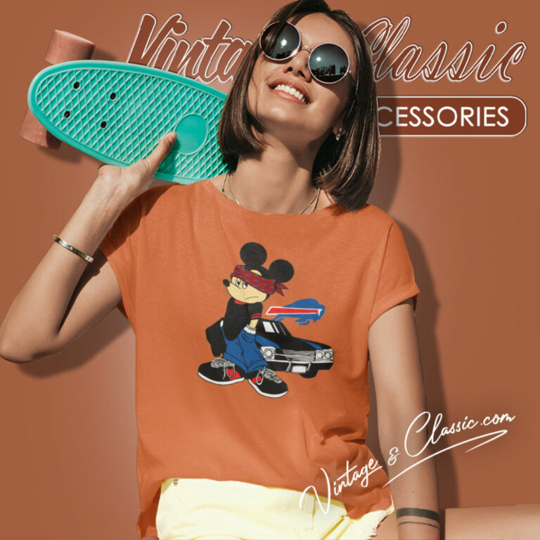 Buffalo Bills Gangster Mickey Mouse Women T Shirt Buffalo Bills Gangster Mickey Mouse Women T Shirt