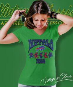 Buffalo Bills Grateful Dead Dancing Bears V Neck TShirt
