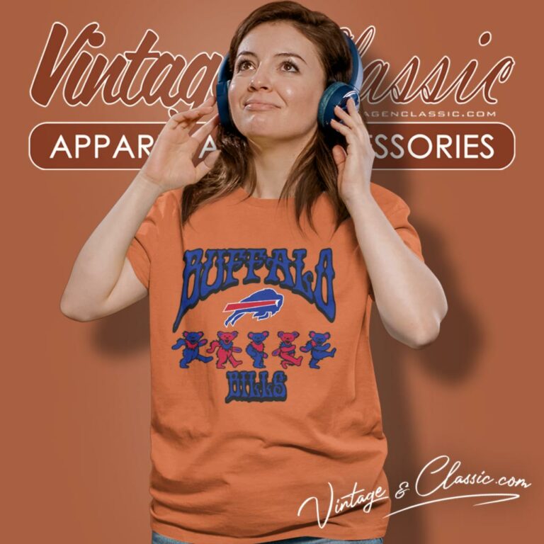 Buffalo Bills Grateful Dead Dancing Bears Women T Shirt Buffalo Bills Grateful Dead Dancing Bears Women T Shirt