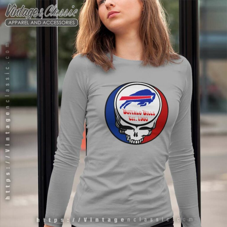 Buffalo Bills Grateful Dead Steal Your Face Long Sleeve Tee Buffalo Bills Grateful Dead Steal Your Face Long Sleeve Tee