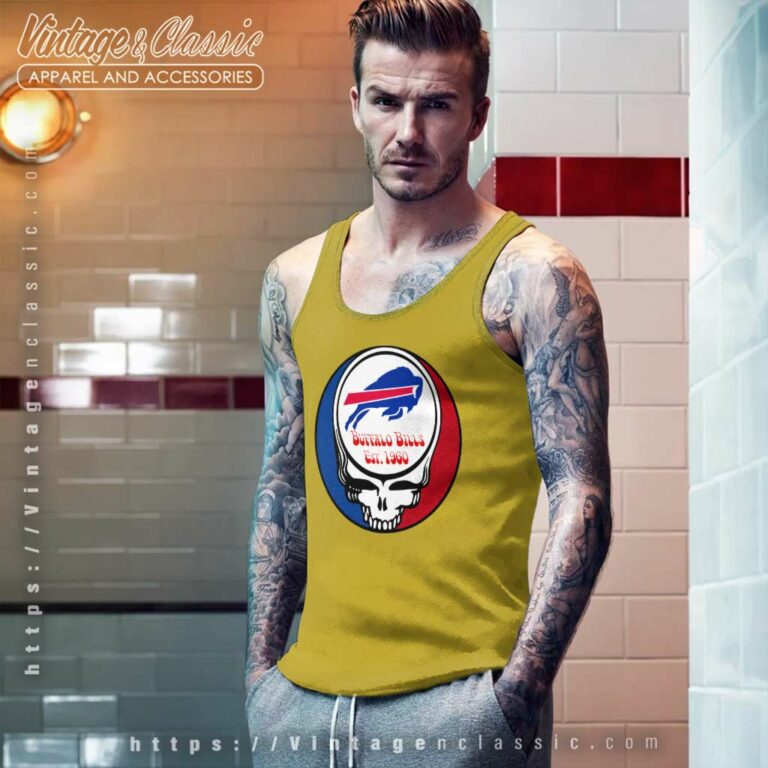 Buffalo Bills Grateful Dead Steal Your Face Tank Top Racerback Buffalo Bills Grateful Dead Steal Your Face Tank Top Racerback