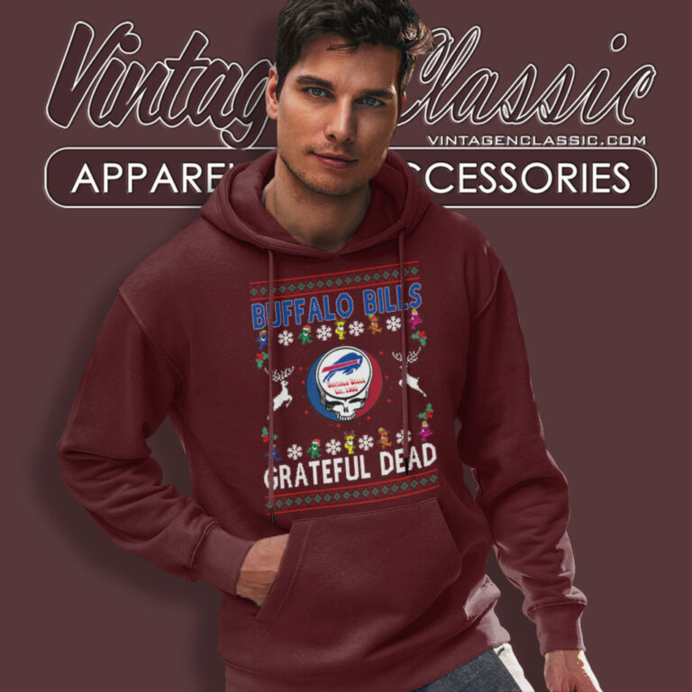 Buffalo Bills Grateful Dead Ugly Christmas Hoodie Buffalo Bills Grateful Dead Ugly Christmas Hoodie