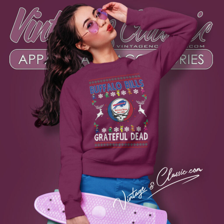 Buffalo Bills Grateful Dead Ugly Christmas Sweatshirt Buffalo Bills Grateful Dead Ugly Christmas Sweatshirt