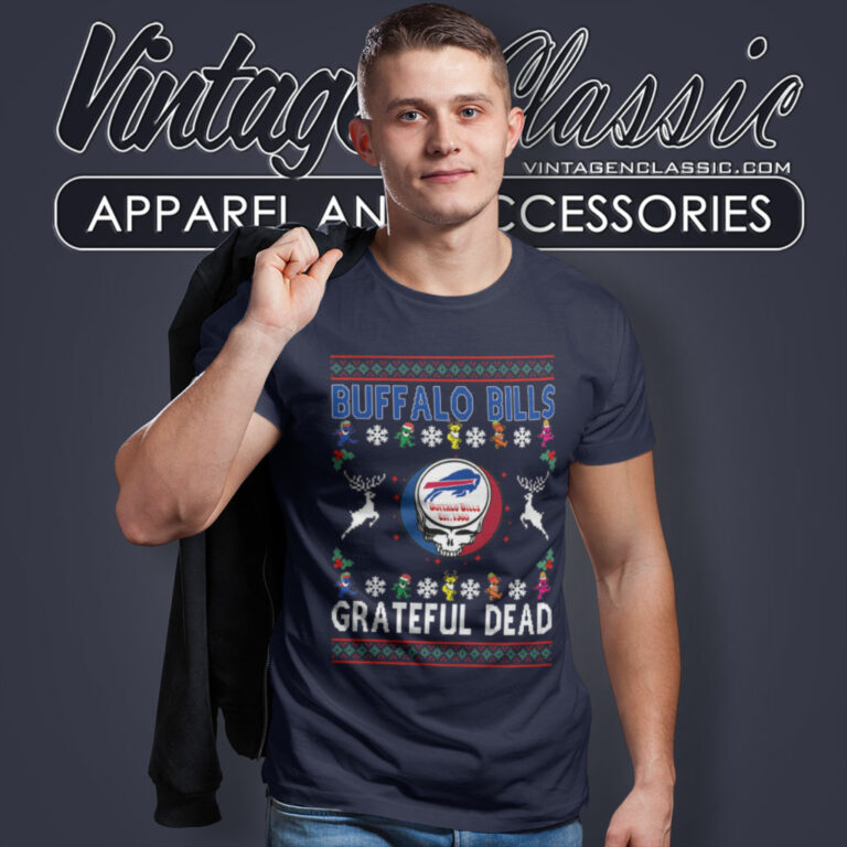 Buffalo Bills Grateful Dead Ugly Christmas T Shirt Buffalo Bills Grateful Dead Ugly Christmas T Shirt