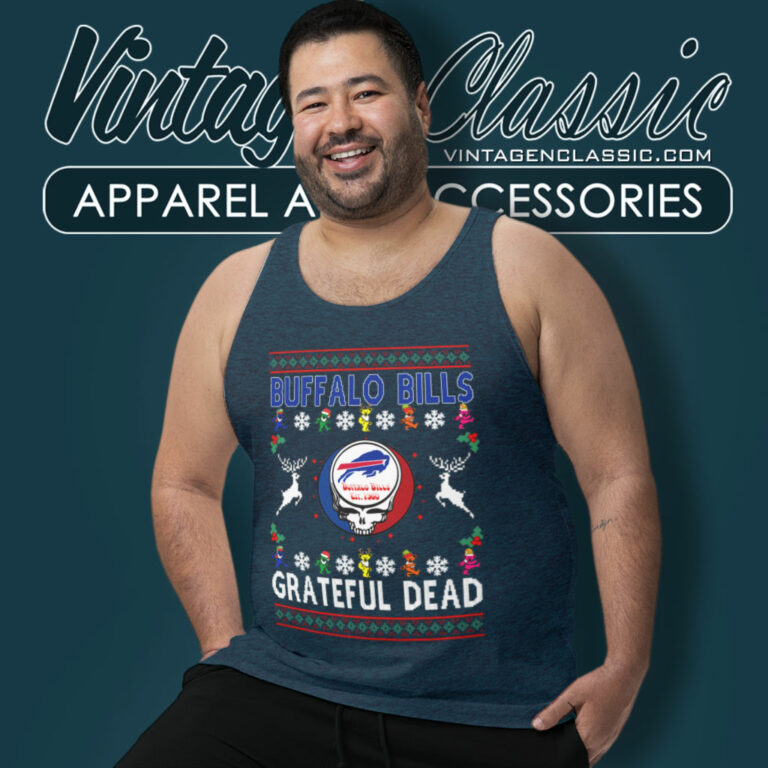 Buffalo Bills Grateful Dead Ugly Christmas Tank Top Racerback Buffalo Bills Grateful Dead Ugly Christmas Tank Top Racerback