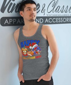 Buffalo Bills Hallothanksmas Halloween Thanksgiving Christmas Tank Top Racerback