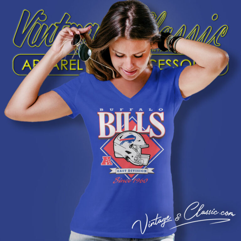 Buffalo Bills Helmet East Division V Neck TShirt Buffalo Bills Helmet East Division V Neck TShirt