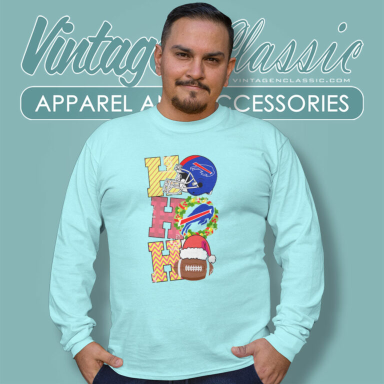 Buffalo Bills Hohoho Christmas Long Sleeve Tee Buffalo Bills Hohoho Christmas Long Sleeve Tee