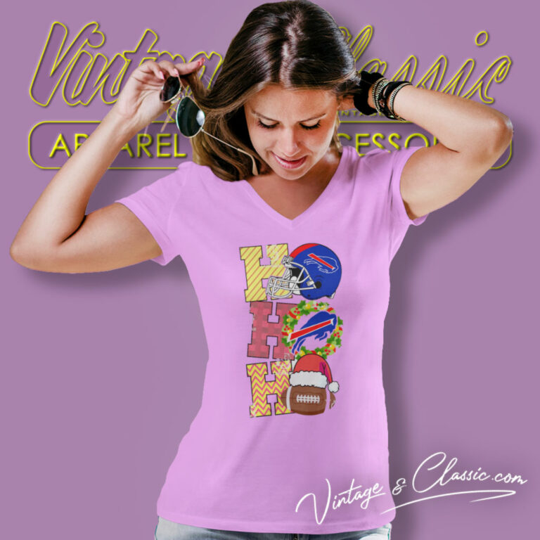 Buffalo Bills Hohoho Christmas V Neck TShirt Buffalo Bills Hohoho Christmas V Neck TShirt