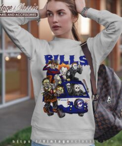 Buffalo Bills Horror Movies Characters Halloween Shirt Sweatshirt